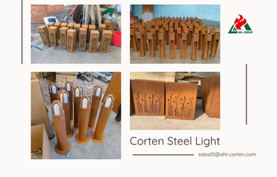 Corten Steel Outdoor Light